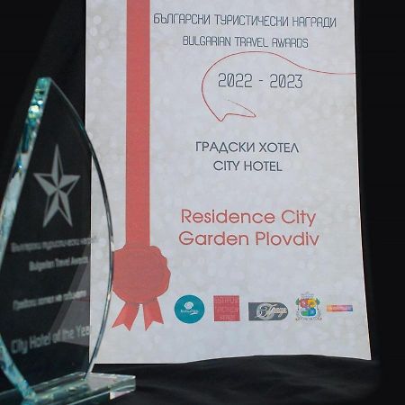 Residence City Garden - Certificate Of Excellence Top 10 Best Five-Stars City Hotels For 2024 Awarded By Htif Plovdiv Kültér fotó